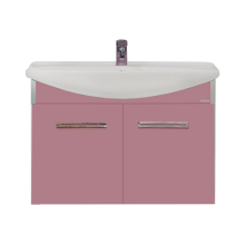 Тумба под раковину Misty Джулия 75 тумба подвесная розовая Л-Джу01075-1210По