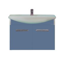 Тумба под раковину Misty Джулия 75 тумба подвесная синяя Л-Джу01075-1110По