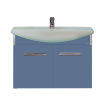 Тумба под раковину Misty Джулия 75 тумба подвесная синяя Л-Джу01075-1110По