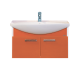 Тумба с раковиной Misty Джулия 85 тумба подвесная оранжевая Л-Джу01085-1310По