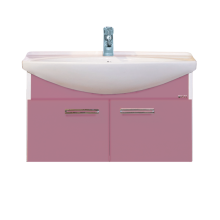 Тумба с раковиной Misty Джулия 85 тумба подвесная розовая Л-Джу01085-1210По