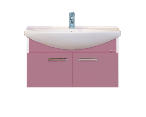 Тумба с раковиной Misty Джулия 85 тумба подвесная розовая Л-Джу01085-1210По