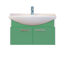 Тумба с раковиной Misty Джулия 85 тумба подвесная салатовая Л-Джу01085-0710По
