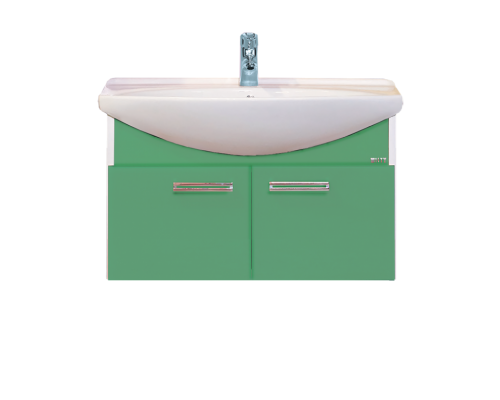 Тумба с раковиной Misty Джулия 85 тумба подвесная салатовая Л-Джу01085-0710По