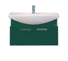 Тумба с раковиной Misty Джулия 85 тумба подвесная зеленая Л-Джу01085-0810По