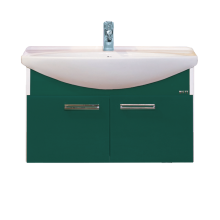 Тумба с раковиной Misty Джулия 85 тумба подвесная зеленая Л-Джу01085-0810По