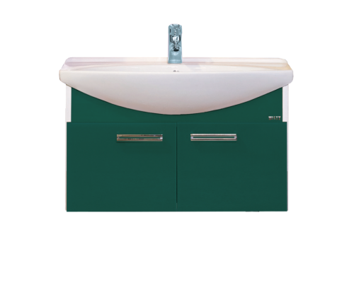 Тумба с раковиной Misty Джулия 85 тумба подвесная зеленая Л-Джу01085-0810По