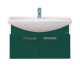 Тумба с раковиной Misty Джулия 85 тумба подвесная зеленая Л-Джу01085-0810По