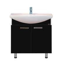 Тумба под раковину Misty Джулия 85 тумба прямая черная Л-Джу01085-0210Пр