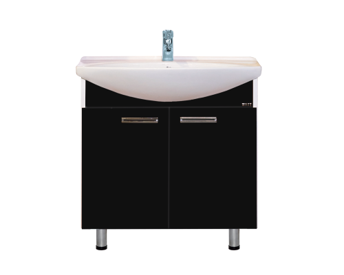 Тумба под раковину Misty Джулия 85 тумба прямая черная Л-Джу01085-0210Пр