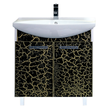 Тумба под раковину Misty Джулия 85 тумба прямая краколет черная Л-Джу01085-0213Пр