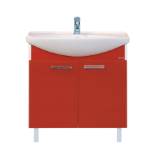 Тумба под раковину Misty Джулия 85 тумба прямая красная Л-Джу01085-0410Пр
