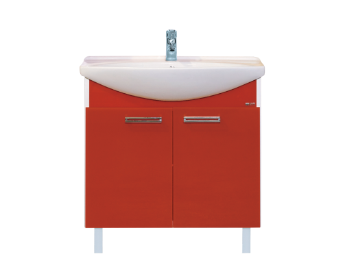 Тумба под раковину Misty Джулия 85 тумба прямая красная Л-Джу01085-0410Пр