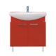 Тумба под раковину Misty Джулия 85 тумба прямая красная Л-Джу01085-0410Пр