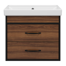 Тумба под раковину Misty Кедр - 60 подвесная