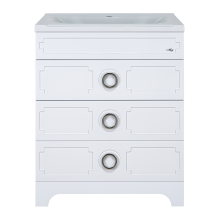 Тумба под раковину Misty Лейла - 60 с 3 ящ. белая Пр-Лей01060-013Я