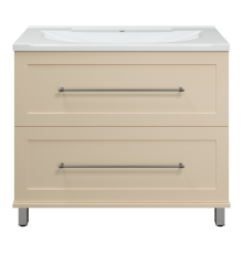 Тумба под раковину Misty Марта - 100 с 2 ящ. (бежевый) П-Мрт09100-0312Я
