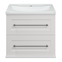 Тумба под раковину Misty Марта - 60 с 2 ящ. подвесная (белый) П-Мрт09060-011Пр