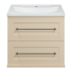 Тумба под раковину Misty Марта - 60 с 2 ящ. подвесная (бежевый) П-Мрт09060-031П2Я