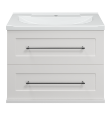 Тумба под раковину Misty Марта - 70 с 2 ящ. подвесная (белый) П-Мрт09070-011Пр