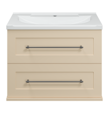 Тумба под раковину Misty Марта - 70 с 2 ящ. подвесная (бежевый) П-Мрт09070-031П2Я