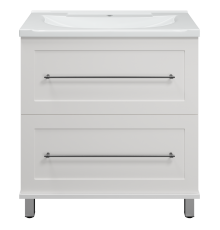 Тумба под раковину Misty Марта - 80 с 2 ящ. (белый) П-Мрт07080-011Пр