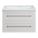 Тумба под раковину Misty Марта - 80 с 2 ящ. подвесная (белый) П-Мрт09080-011Пр