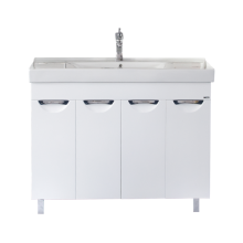 Тумба под раковину Misty София - 100 Тумба прямая белая эмаль П-Соф01100-011Пр