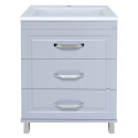 Тумба под раковину Misty Терра - 70 с 3 ящ. серая П-Тер01070-01503Я