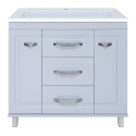 Тумба под раковину Misty Терра - 90 с 3 ящ. серая П-Тер01090-01503Я