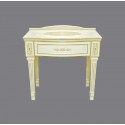 Тумба под раковину Misty Tiffany 100 бежевая сусальное золото Л-Тиф01100-381