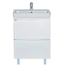 Тумба под раковину Misty Венера 60 с 2-мя ящиками белая П-Внр01060-012Я