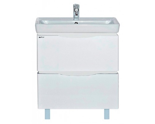 Тумба под раковину Misty Венера 80 с 2-мя ящиками белая П-Внр01080-012Я