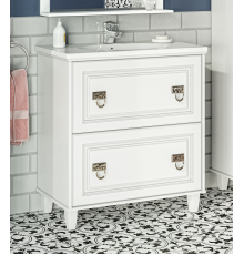 Тумба под раковину Misty Версаль - 80 с 2 ящ. белая П-Вер07080-0112Я