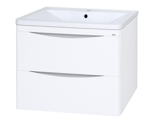 Тумба под раковину Misty Атлантик - 70 с 2 ящ. подвесная (белая) П-Атл-01070-011П2Я