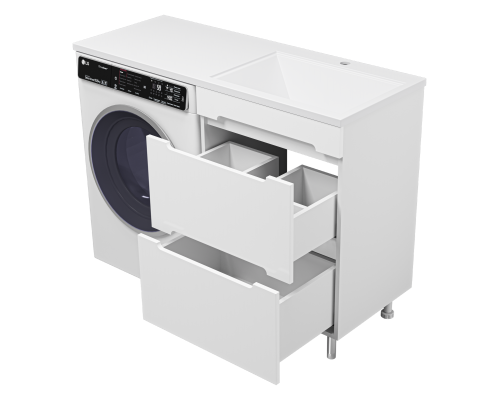 Тумба под раковину Misty Байкал - 55 под стиральную машину