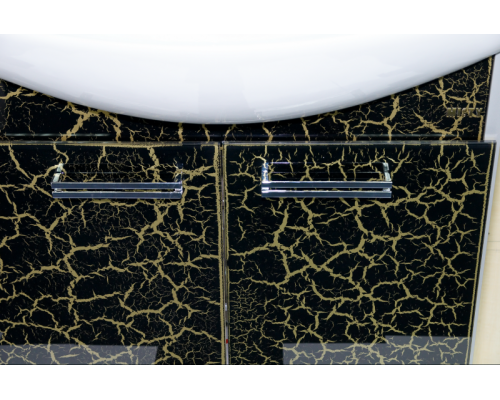 Тумба под раковину Misty Джулия 85 тумба прямая краколет черная Л-Джу01085-0213Пр