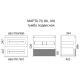 Тумба под раковину Misty Марта - 80 с 2 ящ. подвесная (белый) П-Мрт09080-011Пр