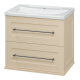 Тумба под раковину Misty Марта - 60 с 2 ящ. подвесная (бежевый) П-Мрт09060-031П2Я