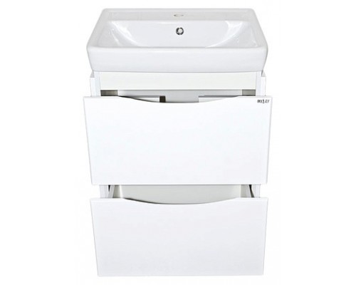 Тумба под раковину Misty Венера 60 с 2-мя ящиками белая П-Внр01060-012Я