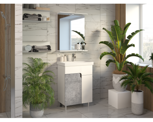 Тумба под раковину Misty Примула - 60 (бетон)