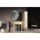 Тумба под раковину Misty Tiffany 100 белая сусальное золото Л-Тиф01100-391