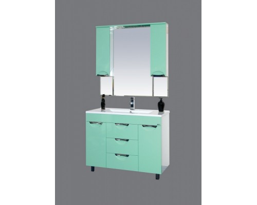 Тумба под раковину Misty Кристи 105 C салатовая П-Кри01105-071