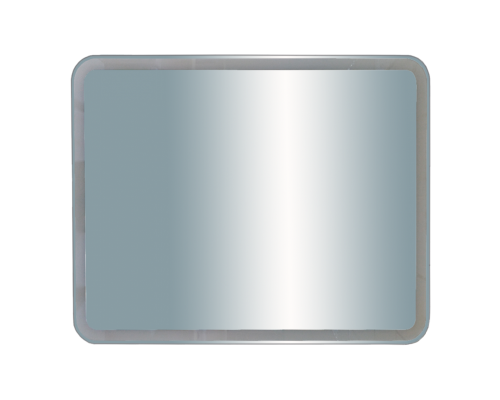 Зеркало Misty 3 Неон - Зеркало LED 1000х800 сенсор на корпусе (с круглыми углами)