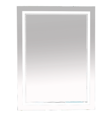 Зеркало Misty 2 Неон - Зеркало LED600х800 сенсор на корпусе (двойная подсветка)
