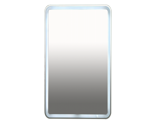 Зеркало Misty 3 Неон - Зеркало LED500х800 сенсор на корпусе (с круглыми углами) П-Нео050080-3ПРСНККУ