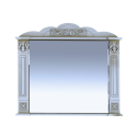 Зеркало Misty Барокко 100 Зеркало белое патина Л-Бар02100-013