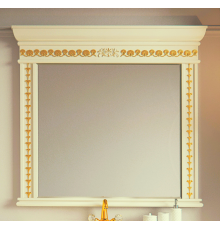 Зеркало Misty Мануэлла GOLD 120 бежевое глянец Л-Ман02120-3818Св