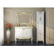Зеркало Misty Bianco 90 белое сусальное золото Л-Бья02090-391