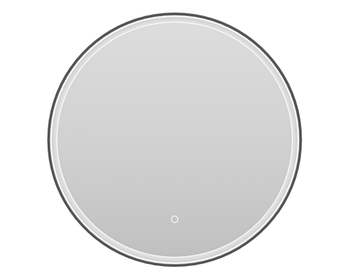 Зеркало Brevita Pluto - 600x600 (черное)